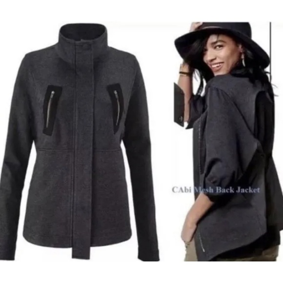 Cabi love carol collection modern mesh back jacket full zip front side M - Picture 1 of 16